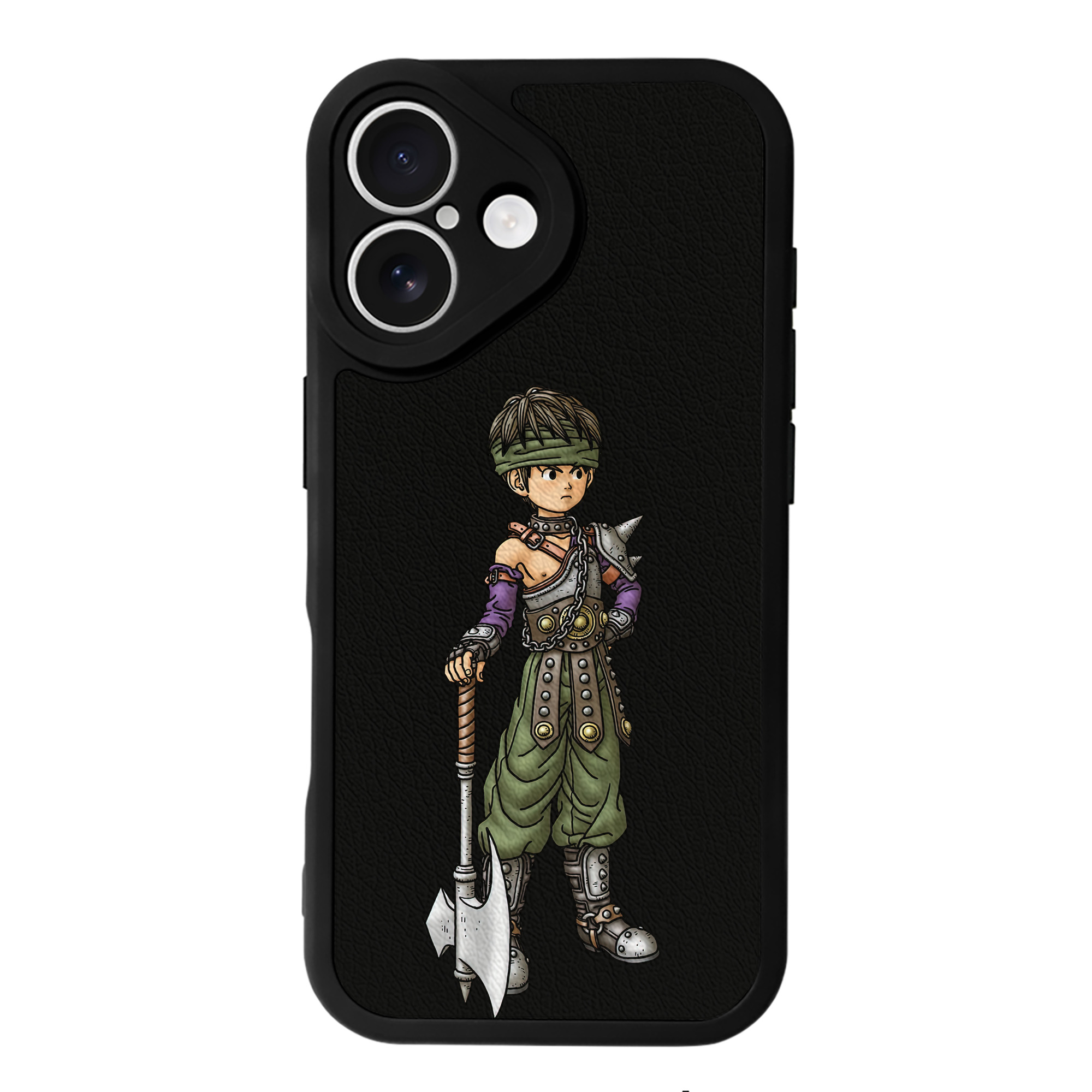 （画像用） ドラゴンクエスト Doragon Kuesuto Dragon Quest 【iPhone 16シリーズ対応】シリコンスマホケース（レザー調） 材質：シリコン